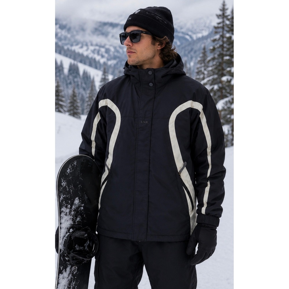 Helly Hansen Helly Tech 5 Ski Jacket Men Medium Black White Waterproof Insulated